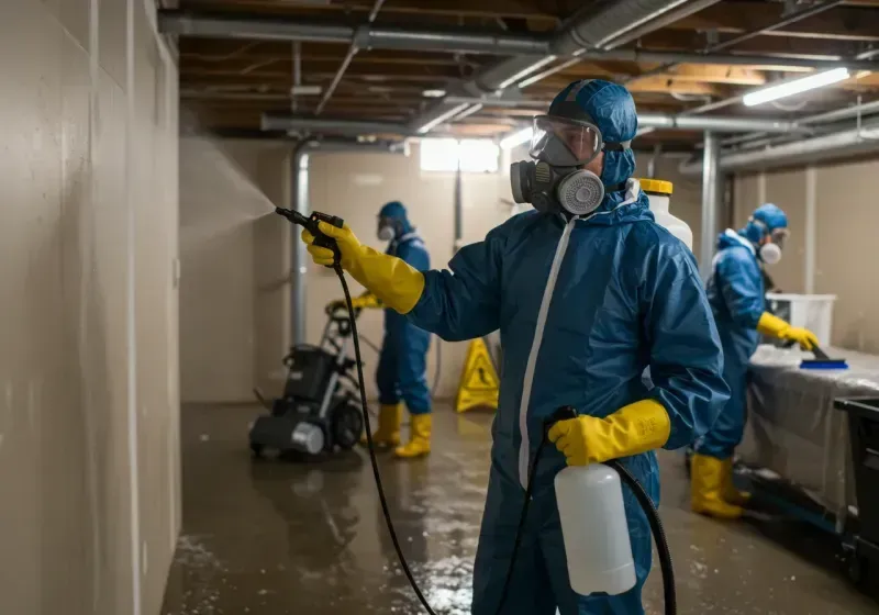 Basement Sanitization and Antimicrobial Treatment process in Kansas City, MO