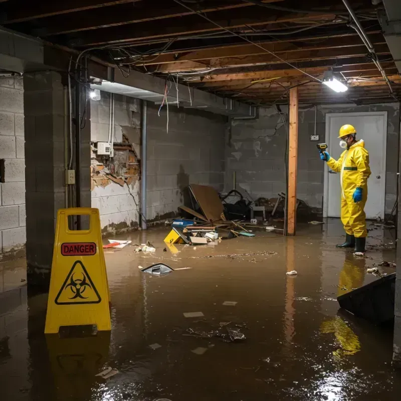 Flooded Basement Electrical Hazard in Kansas City, MO Property